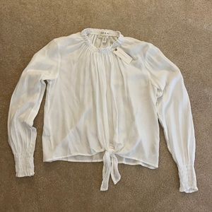 Cloth & Stone white long sleeve top